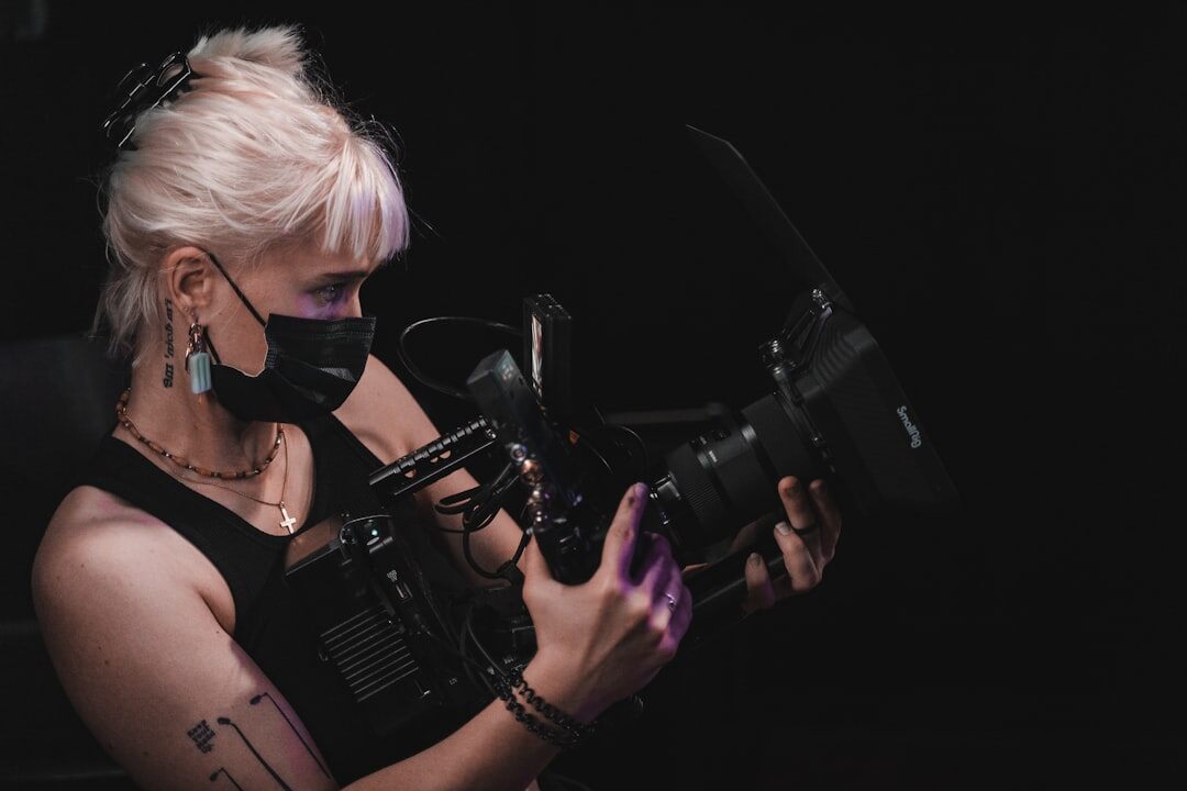 Portrait of a young Finnish woman camera operator